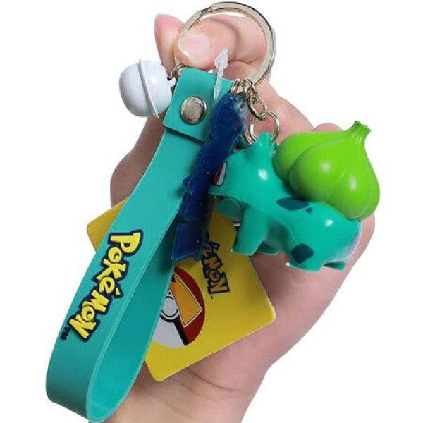 1 Set Pokemon Keychain Accessories Silicone Cute Kawaii Gift For Boys Girls