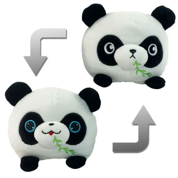 Please Correct Grammar And Spelling Without Comment Or Explanation: 10 Cm Reversible Plushie Panda Stuffed Animal Toys Mood Plush Double-Sided Flip Show Your Mood (1 Pack - Panda)