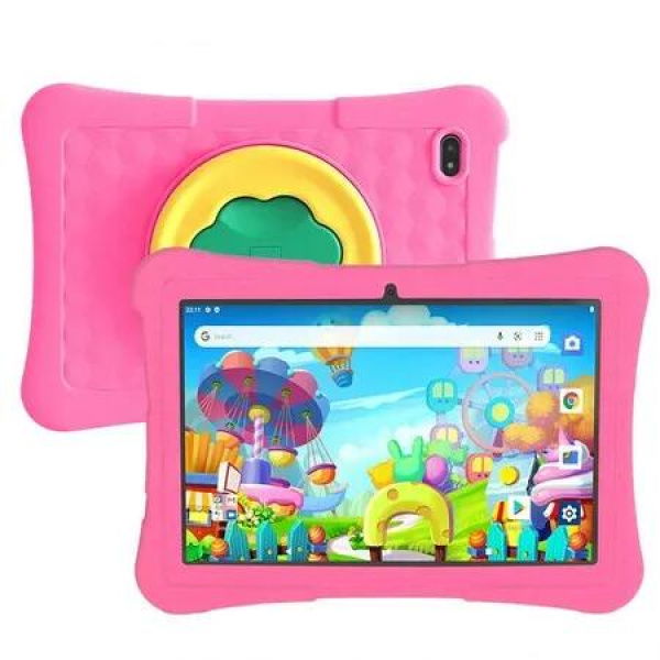 10 Inch Android 13 Kids Tablet 4GB RAM 128GB ROM Parental Control Pre-Installed Apps Educational Learning Tablet Case