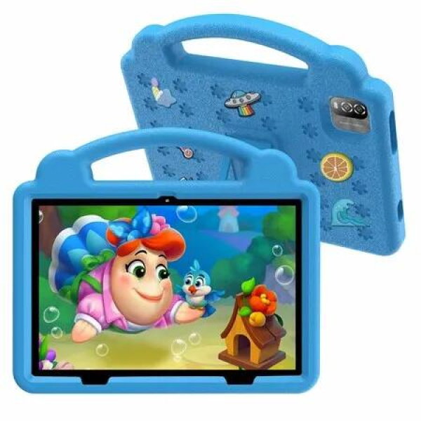10 Inch Tablet Kids Android 15 12GB RAM 64GB Storage Time Limits Age Filters Parental Controls Google Playstore Learning Toys Blue