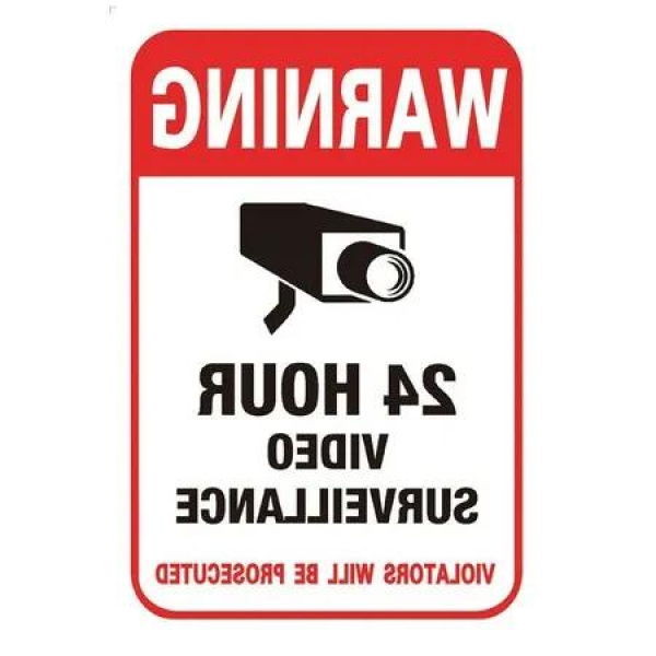 10-Pack 24 Hour Video Surveillance Signs for Security Cameras: High-Visibility, Durable, Easy to Install, Deter Crime and Protect Your Property