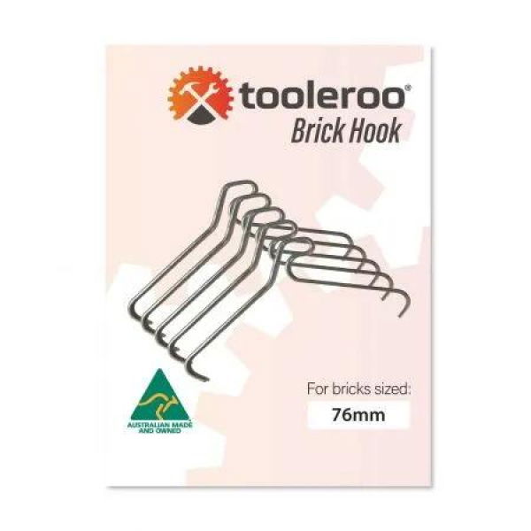 10 Pack 76mm (3) Brick Wall Hooks - Clips Hangers For Pictures Plants