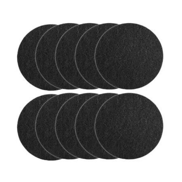 10-Pack Charcoal Filters for Kitchen Compost Bin,17cm Round Activated Carbon Replacement for Countertop Pails,Odor Absorbing Bucket Refills,10Pcs