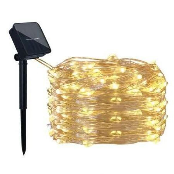 100 LED Solar String Fairy Lights for Indoor and Outdoor Decoration