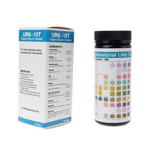 100Counts Urinalysis Reagent Strips 10 Parameters Urine Test Strip Leukocytes Nitrite Urobilinogen Protein PH