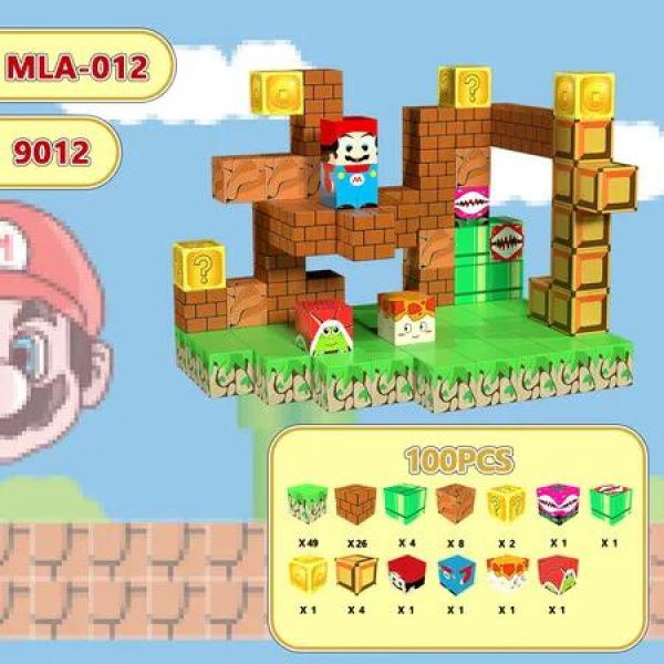 100pcs Magnetic Super Mario STEM Sensory Classroom Must Haves Construction Toys Birthday Chirstmas Gifts