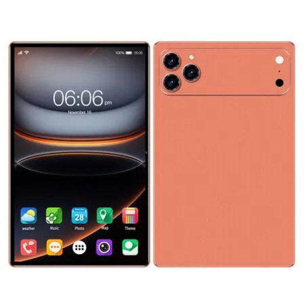 10.1 Inch Tablet, Android 14 Tablets 8GB(4+4) RAM / 64GB ROM / 1TB SD Card Expansion, 1280x800 IPS HD Touchscreen, 6000mAh Battery, Orange