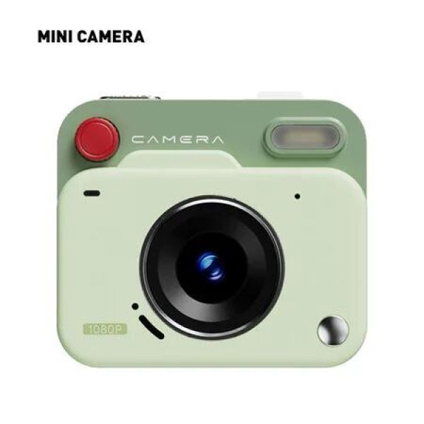 1080P CCD Retro Mini Digital Camera with Screen Photo Video Recorder Outdoor Travel Photography Video Camera Kids Birthday Gift Color Green