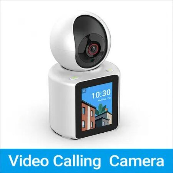 1080P HD Indoor Security WiFi Camera,2 in 1 Baby Call Display Two-Way Talk Camera Night Vision Surveillance Camera for Home with Time (2.4G WiFi Camera)