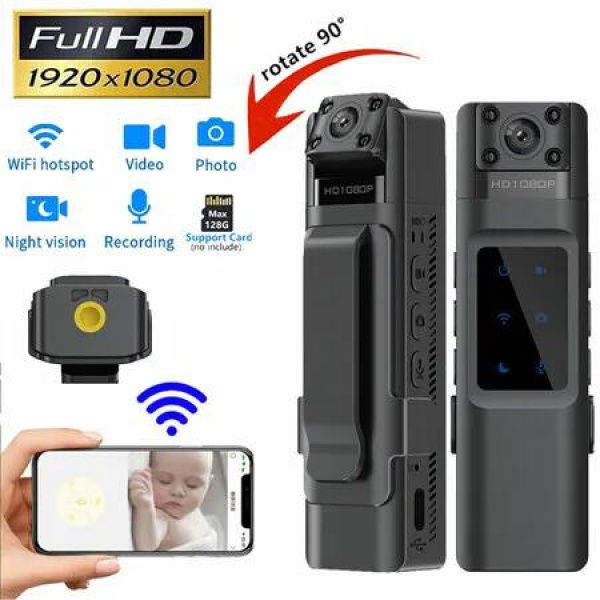 1080P Mini Camera Motion Detection Portable Digital WiFi Video Recorder Body Camera Night Vision Recorder Camcorder