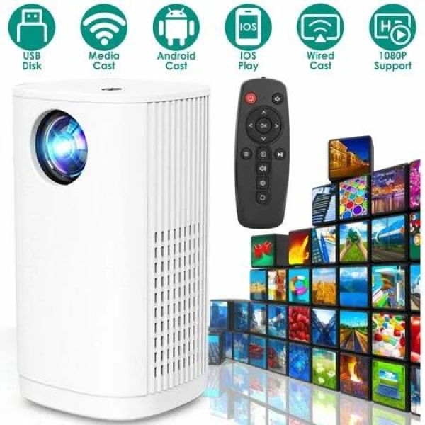 1080P Portable Projector 2.4G WiFi Phone Movie Projector Mini Video Home Theater Cinema Projectors