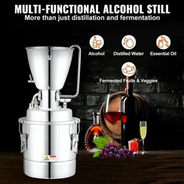 10L Alcohol Distiller Machine Brewing Equipment DIY Whiskey Home Still