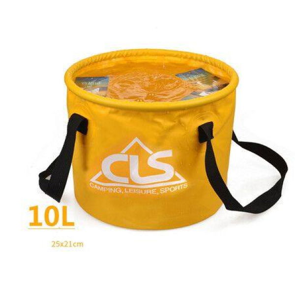 10L Collapsible Bucket Portable Camping Bucket For Camping Hiking Fishing