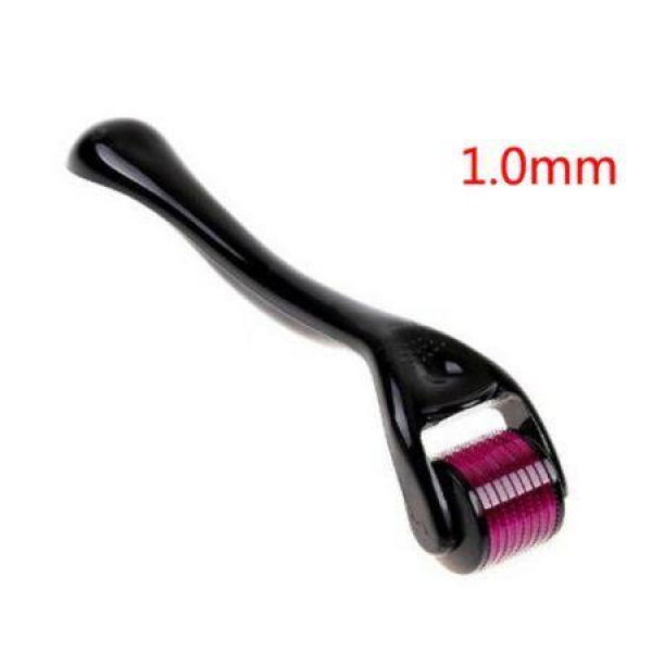 1.0mm Needles Derma Microneedle Skin Roller Dermatology Therapy System Black.