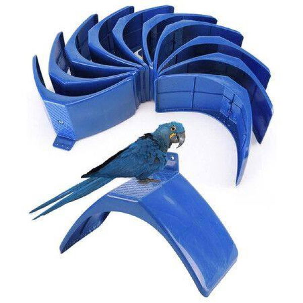 10 Pcs Pigeon Stand Dove Rest Stand Pigeon Perch Roost Frame Grill Dwelling (Blue)