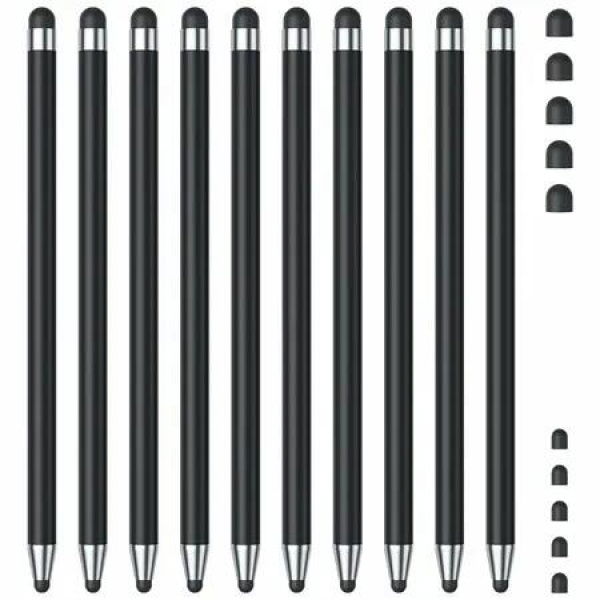 10Pcs Stylus Pen,Stylus Pen for iPad/iPhone/Android Smartphone and Tablets,Compatible with All Capacitive Touch Screen (Black)