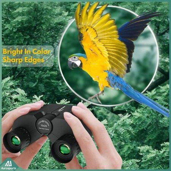 10x25 Binoculars For Adults And Kids Large View Compact Binoculars For Bird Watching Hunting Hiking