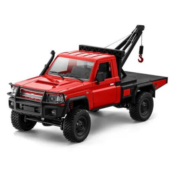 1/12 RC Crane Truck,MN-82T LC79 RTR RC Crawler,4WD Off-Road Tow Car RTR 2.4GHz RC Pick-up Trail Truck (Red)