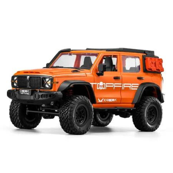1/12 RC Crawler,MN300 RC Rock Crawler 4x4 4WD Off Road Wrangler-Style Truck,2-Speed Transmission Remote Control Car with Lights & Openable Doors(Orange)