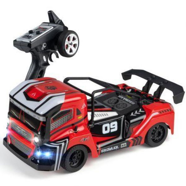 1/16 2.4G 4WD RC Car Off-Road Remote Control Drift Truck High Speed Racing Vehicles Models Kids Children Toys Black