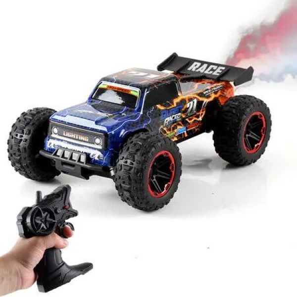 1:16 Gesture RC Monster Trucks 4WD All Terrain 2 LiPo Batteries Outdoor Play Lights Spray Long Range Boys Girls Gift