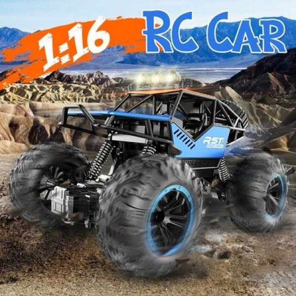 1:16 RC Car 4WD Remote Control Vehicle With LED Lights.