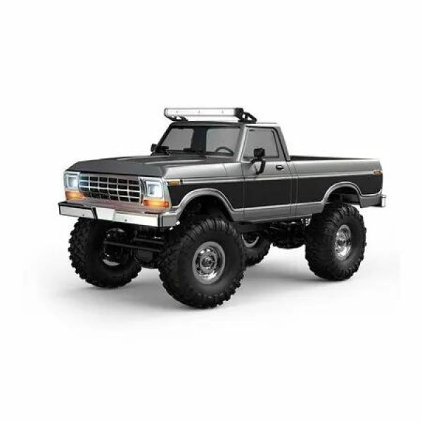 1/16 Scale RC Rock Crawler,2.4G Full-Proportional Pickup-Style RC Crawler,4x4 Remote Control Truck with high-Precision Bearings,LED Lights (HB-R1612/Black)