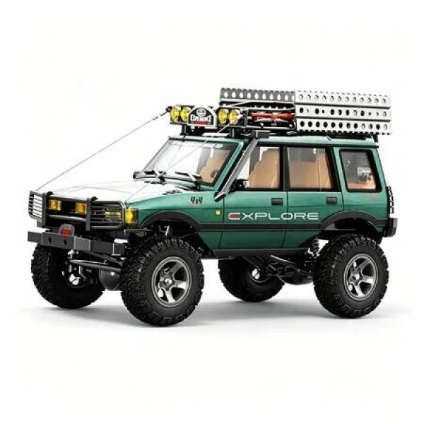 1/18 Scale RC Crawler,2.4GHz Full Proportional Remote Control Off Road Car,4WD RC Rock Truck Simulation Off Road Climbing Vehicle (Metal Green)