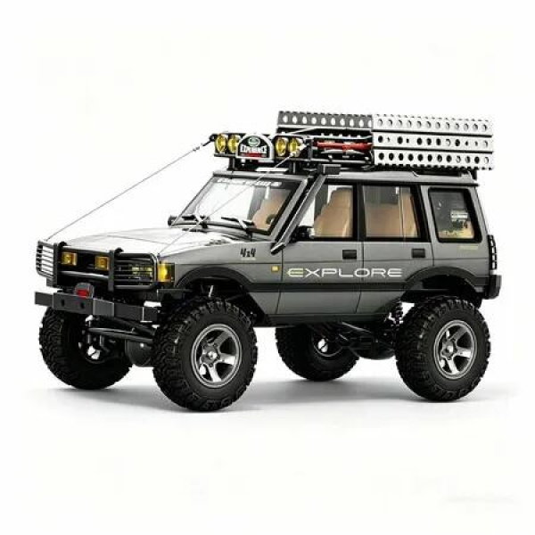 1/18 Scale RC Crawler,2.4GHz Full Proportional Remote Control Off Road Car,4WD RC Rock Truck Simulation Off Road Climbing Vehicle (Metal Grey)