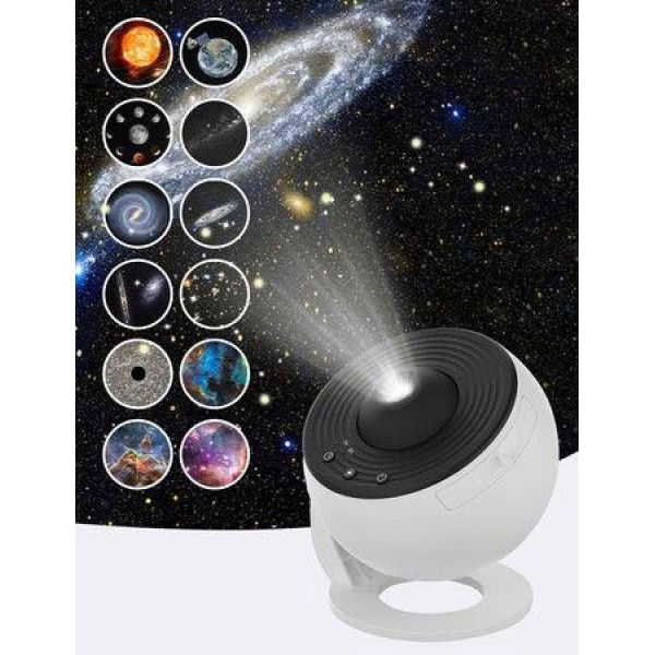 12 In 1 Galaxy Star Projector 360 Rotating Nebula Projector Lamp Timed Starry Night Light Projector For KidsHome Theater Ceiling Room Decoration