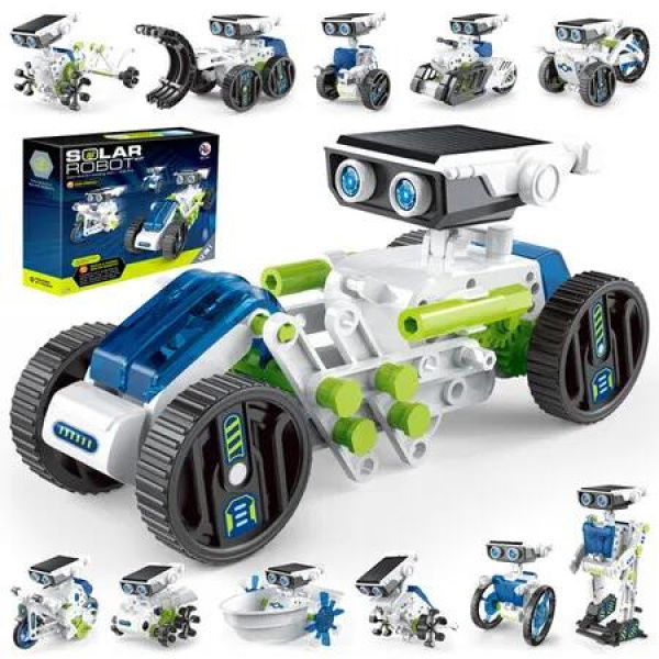 12 in 1 Solar Robot Kit Toys for Kids, Building Toys for Boys Girls,Educational STEM Science Toy-Powered by The Sun,Robotic Set Toys Gifts for Kids Ages 8+