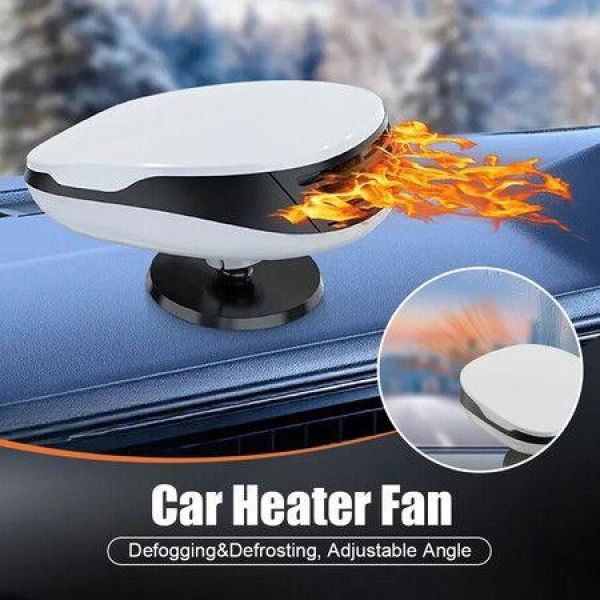 12 Portable Car Heater 120W Windscreen Defroster Demister 180 Rotating Defogging Defrosting Heating Fan Car Anti-Fog Heater