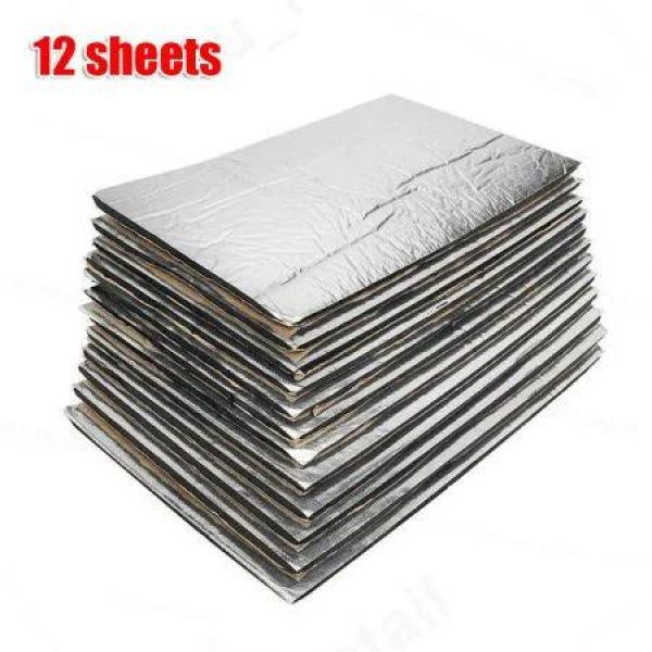 12 Sheet Car Automotive Sound Deadener Heat Insulation Noise Proofing Foam