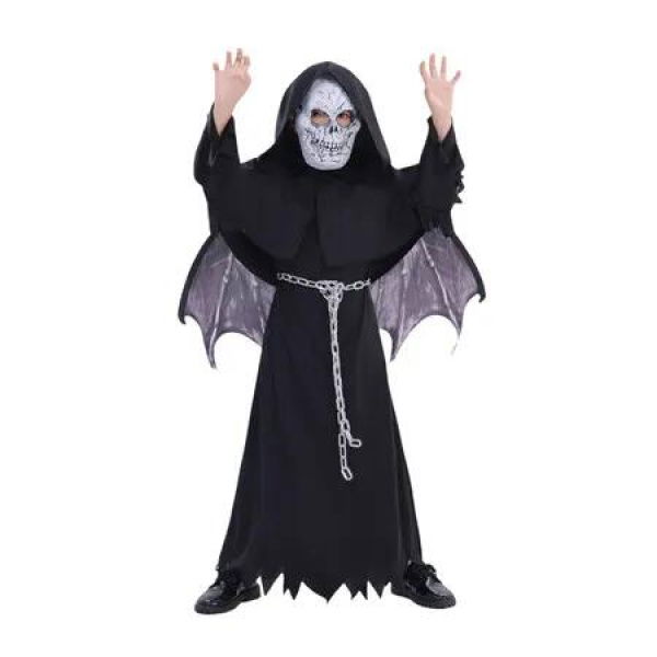 120CM Grim Reaper Suit with Bat Wings Mask Ideal For Halloween Cosplay And Festive Events