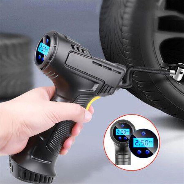 120W Car Air Pump Wireless Inflatable Pump Portable Rechargeable Air Compressor Digital Car Automatic Tire Inflator Equipment