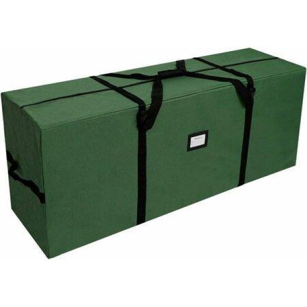 122 x 37 x 52 Green Christmas Tree Storage Bag Extra Large Christmas Storage Containers, 600D Oxford Xmas Holiday Tree Bag with Dual Zipper