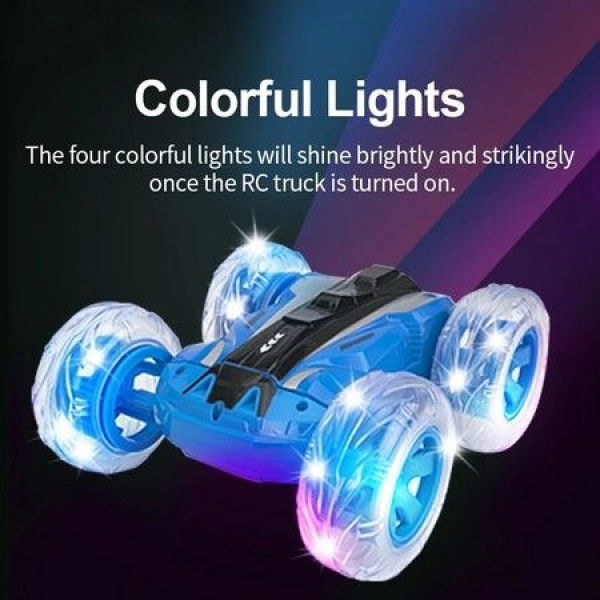 1:24 2.4G RC Stunt Buggy Car With Light D852 Off-Road Climbing 360 Degree Drop Car Model Electric Vehicle Toys For Kids.