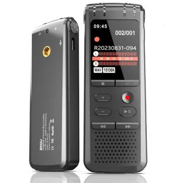 128GB AI Digital Voice Recorder,9248 Hours Recording Capacity,4/1 Interface with Playback Audio Recorder Recording Device Dictaphone for Meeting,Lecture