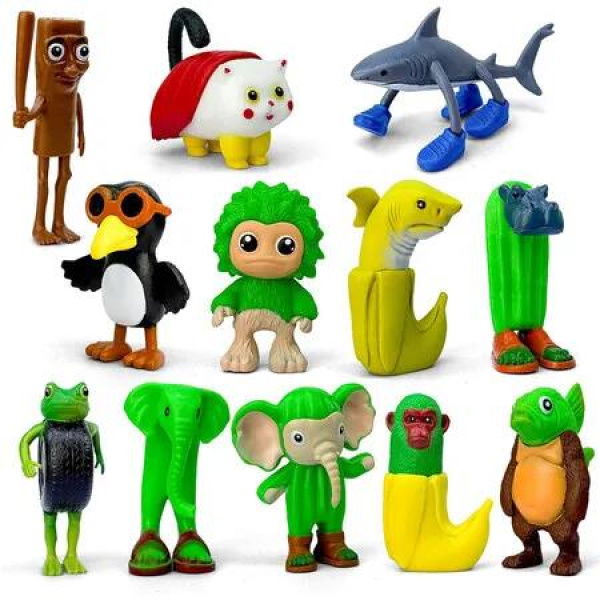 12PCS Italian Brainrot Toys, Italian Brainrot Character Models Figures Toys, Collectible Animals Figurine Doll Gifts for Fans