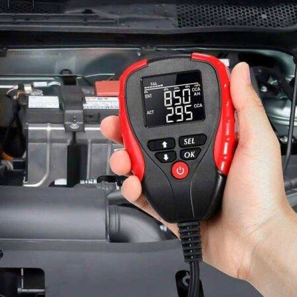 12V Car Battery Tester Auto Battery Load Analyzer With LCD Display Test Battery Life Percentage Voltage Resistance