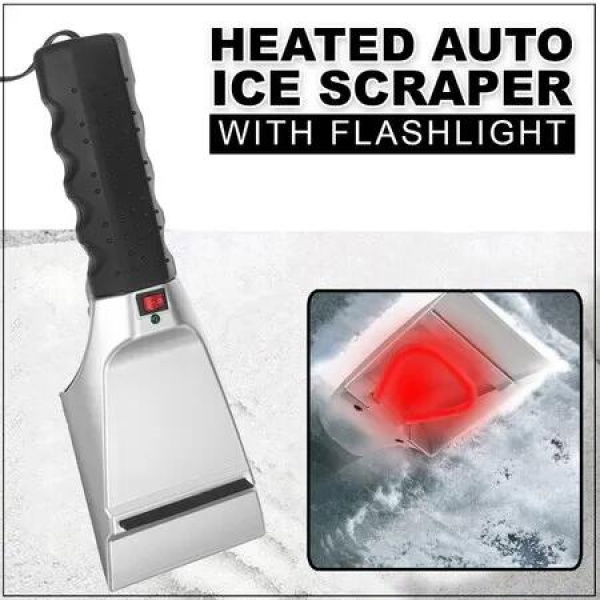 12V Electric Heated Car Ice Scraper Automobiles Cigarette Lighter Snow Removal Shovel Auto Windshield Glass Defrost Tools