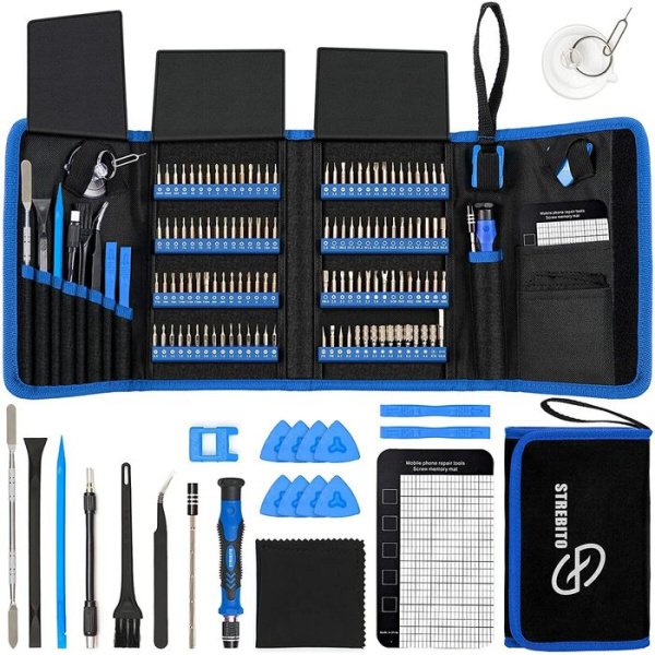 142 Piece Precision Screwdriver Kit For IPhone MacBook Coumputer Laptop Tablet PS4 Xbox Nintendo Glasses Jewelers