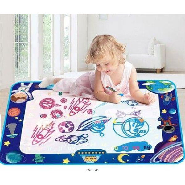 150*100 Large Water Doodle Mat,Mess Free Water Drawing Mat with Neon Colors, Toddler Water Painting Board Educational Toysï¼ŒBirthday Christmas Gift