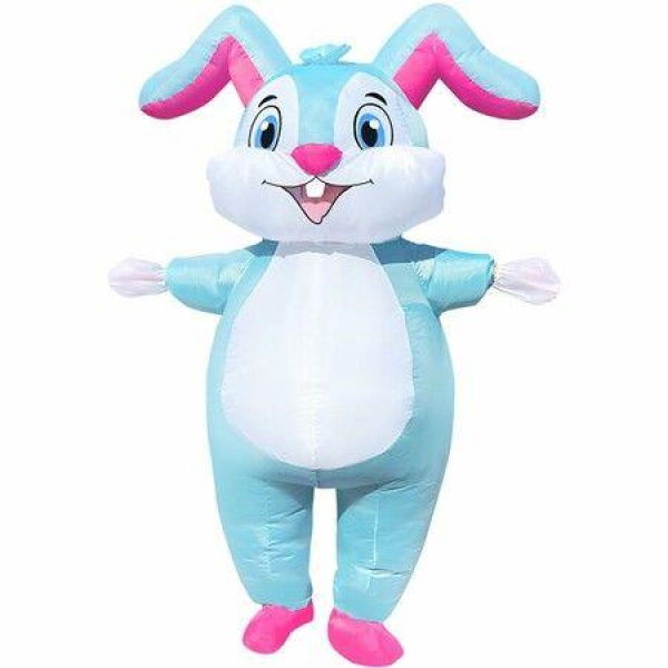 150190cm Inflatable Easter Bunny Costume Blow up Bunny Rabbit Fancy Dress Costume For Men Women Unisex Bunny Jumpsuit Cosplay Party Costume