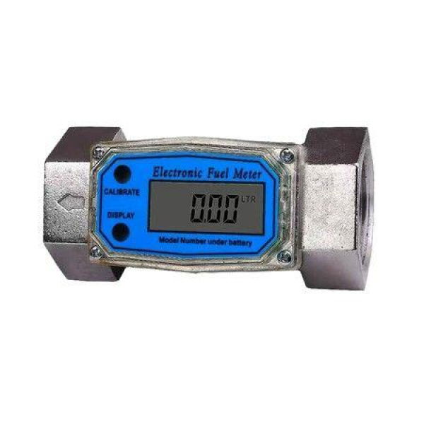 1.5-inch Digital Aluminum Turbine Fuel Flow Meter With LCD Display 1.5-inch FNPT Inlet Or Outlet (40-280 LPM)