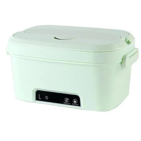 1.5L Cordless Electric Lunch Box, Rechargeable Portable Food Warmer with Auto Heating, Perfect for Office Outdoor Use (Green)