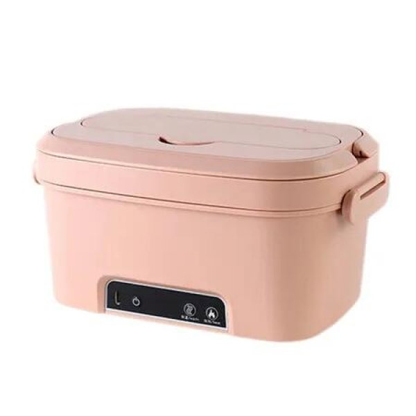 1.5L Cordless Electric Lunch Box, Rechargeable Portable Food Warmer with Auto Heating, Perfect for Office Outdoor Use (Pink)
