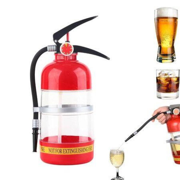 1.5L Whiskey Decanter, Portable Fire Extinguisher Container Funny Beer Dispenser for Home Party Beer Dispenser Barrels Bar Beverage Liquor