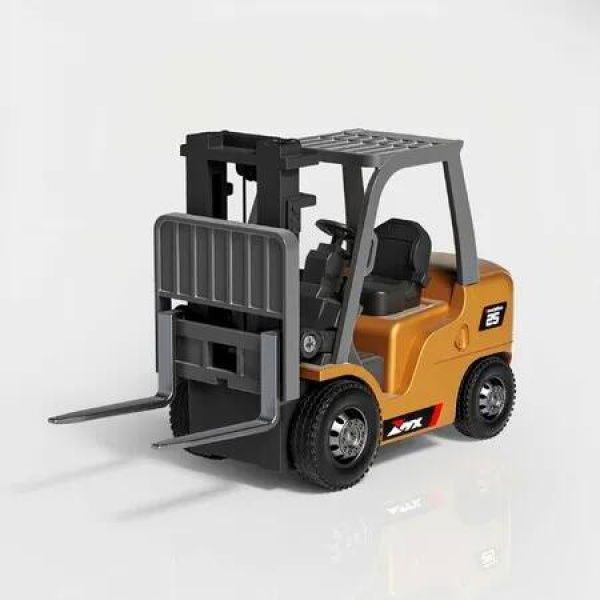 1/64 RC Forklift Toy 7 Channel 2 Mode Mini Remote Control Forklift Truck with Rechargeable Battery,2 in 1 Transformable Lift Fork & Hook
