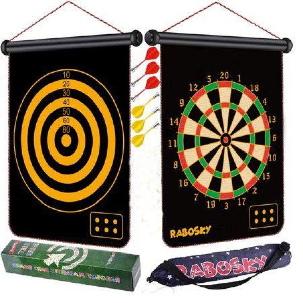 17inch Magnetic Dart Board For Kids Safe Dart Game Toy For Age 6 7 8 9 Year Old Boys 6PCS Magnetic Darts